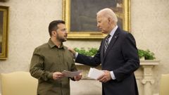 Reuni�n entre Biden y Zelenski, el 22 de septiembre en la Casa Blanca.