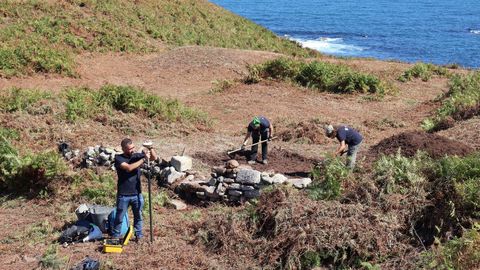Excavaci�n en el castro de Rueta