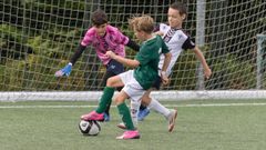 Imagen de un partido de la Vigo Cup de este s�bado.