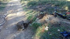 Foto de archivo de un accidente provocado por una trampa en la bajada del monte de A Cidade