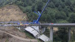 Comienza el desmontaje del tramo que qued aislado en la A-6