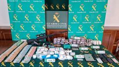 Coca&iacute;na, hach&iacute;s, m&aacute;s de 15.000 euros en efectivo y dos armas de fuego intervenidos en el marco de la operaci&oacute;n 'Butzi'