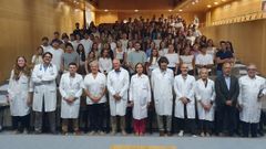 Alumnos de sexto de Medicina que realizan sus pr�cticas en el Chuac