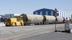 Marn es el puerto que porcentualmente utiliza ms el tren en el transporte de mercancas