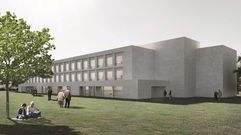 Recreaci�n de las residencias que promueve la Fundaci�n Amancio Ortega en las siete grandes ciudades gallegas.