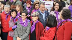 Miembros del Gobierno, en la manifestaci�n del 8M en Madrid