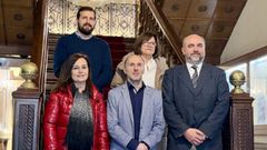 Visita de representantes de la CEO al Concello de Ourense.