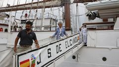 As� fue la llegada del Juan Sebasti�n Elcano