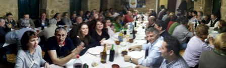 La cena-fiesta de Martixe-Ansemil cont� con una gran presencia de vecinos en el local social. 