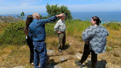 Tcnicos de la Deputacin y la Xunta de Galicia inspeccionaron los montes de A Croa