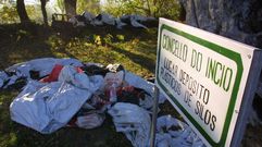 Imagen de archivo del punto de dep�sito de pl�stico de la parroquia de Eirexalba, en O Incio