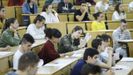 Estudiantes durante el examen de selectividad