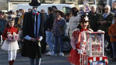 Fiesta de carnaval en Castro de Ribeiras de Lea. 