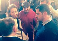 Reuni�n de los de portavoces en la toma de posesi�n de Cu��a.