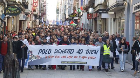 Manifestacin del Foro Cidad polo Ferrocarril