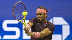 Rafa Nadal, durante el encuentro
