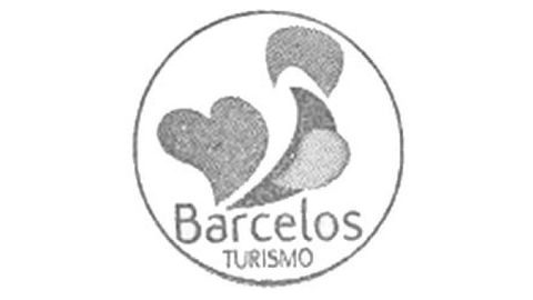 Sello de la Oficina de Turismo de Barcelos con el gallo simblico de la localidad, que hace referencia al milagro del Gallo de Barcelos.