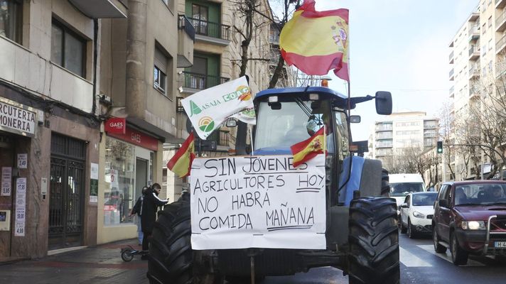 Imagen de archivo de una protesta de agricultores