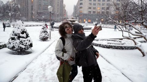Temporal de nieve en Bilbao