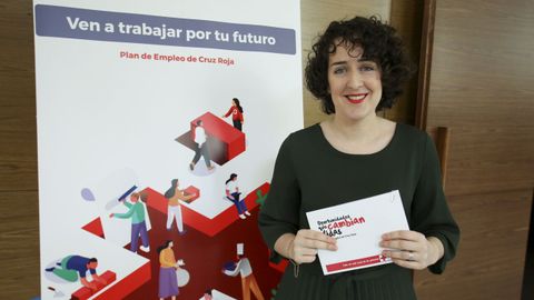 Mery G�mez, agente de empleo de Cruz Roja, explic� en Afundaci�n el Plan de Empleo de la entidad para Ferrol