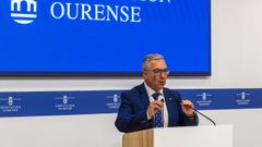 Luis Menor, en la rueda de prensa de este lunes.
