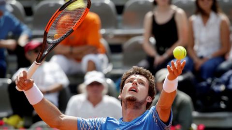 Pablo Carreo, en el partido de cuartos de final de Roma contra Cilic