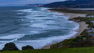 Oleaje en Razo en la ma�ana de este mi�rcoles