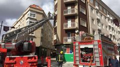 Incendio en un piso en el centro de boiro