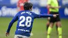 Javi Mier celebra su gol frente al Mallorca