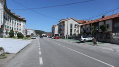 Avenida de A Anchoa, donde se llev a cabo el operativo, esta maana