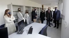 El director general de Justicia, Juan Jos� Mart�n, en su visita junto al presidente del Tribunal Superior de Xustiza de Galicia (TSXG), Jos� Mar�a G�mez y D�az-Castroverde, al espacio en el que se ubicar� el nuevo juzgado de lo Social