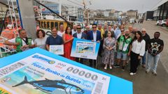 Presentaci�n ayer del cup�n dedicado a la Feira do Bonito de Burela