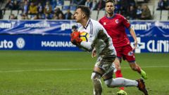 Alfonso Herrero en el Oviedo-Numancia