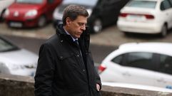 Primer d�a de juicio por la muerte de Diana Quer. Juan Carlos Quer llegando al juzgado