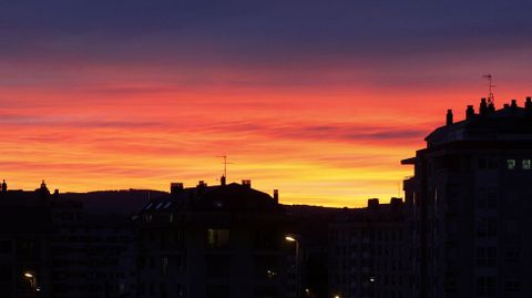 Atardecer en Lugo.