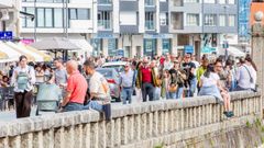 Un tramo de la balaustrada de piedra del paseo de Silgar 