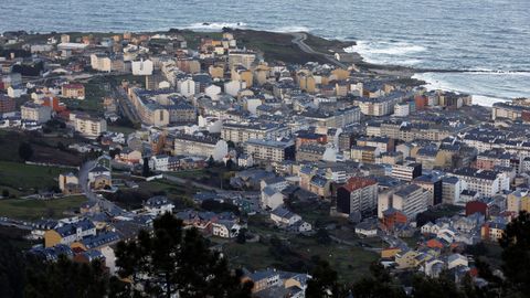 Vista de Burela desde el Monte Castelo