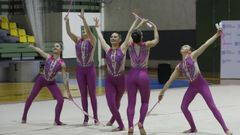 Competici�n de gimnasia r�tmica en Os Remedios