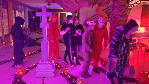 Os alumnos de Antas de Ulla celebraron o Sama�n aprendendo sobre o Cami�o de Santiago e o galego