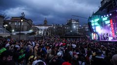 La actuaci�n de la orquesta Par�s de Noia fue la m�s cara del entroido ourensano.