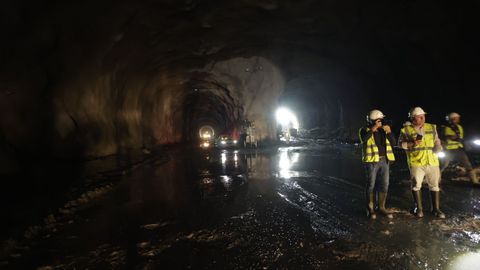 Obras de los tneles del tren al puerto exterior