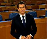Feijoo pronunci� el discurso de fin de a�o desde el Parlamento