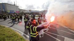 Los trabajadores confluyeron en el pol�gono de A G�ndara