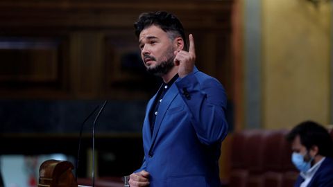 El portavoz de ERC en el Congreso, Gabriel Rufin