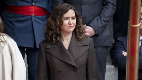 La presidenta de la Comunidad de Madrid, Isabel Daz Ayuso, durante el acto