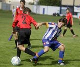 Un lance de un partido del D�por en la fase de grupos. 