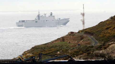 El megabuque español Juan Carlos I, construido en Ferrol, en una foto de archivo