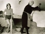 Hija de emigrantes en M�nich, con su abuela