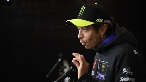 Rossi, durante los actos con motivo de la ltima carrera en Le Mans