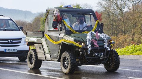 Reyes Magos por Vimianzo, en curiosos vehiculos